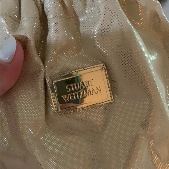 Stuart Weitzman Gold Flats 7.5 NARROW - Picture 7 of 12